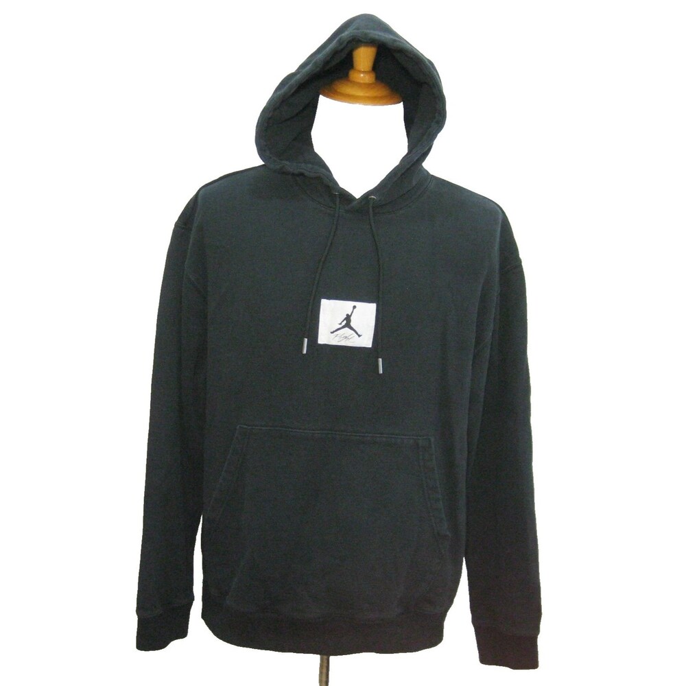 Air Jordan Hoodie Mens Large Black Hooded Sweatshirt Jumpman Logo NBA Basketball